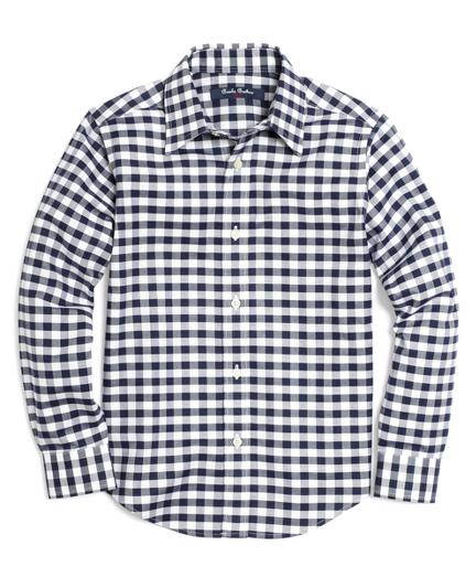 Brooks Brothers Non-iron Oxford Gingham Sport Shirt
