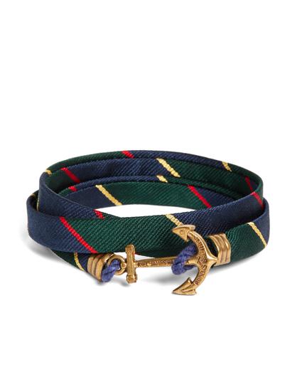 Brooks Brothers Kiel James Patrick Argyle Sutherland Rep Wrap Bracelet