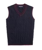 Brooks Brothers Merino Wool Cable Vest