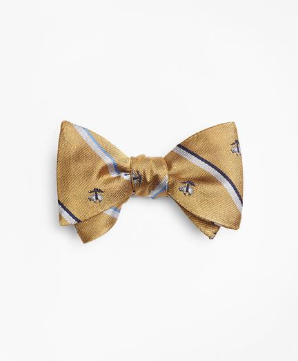 Brooks Brothers Sidewheeler Stripe With Golden Fleece Bow Tie