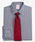 Brooks Brothers Men's Stretch Regular Fit Classic-fit Dress Shirt, Non-iron Check