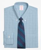 Brooks Brothers Men's Non-iron Regular Fit Gingham With Deco Dress Shirt