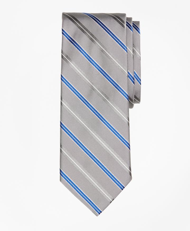 Brooks Brothers Men's Alternating Split Double Stripe Tie
