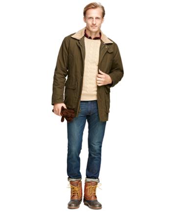 Brooks Brothers And Beretta Olive Hunting Jacket