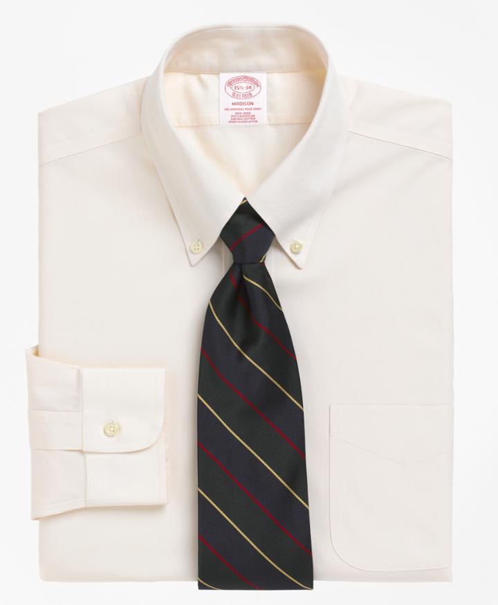 Brooks Brothers Men's Regular Fit Classic-fit Dress Shirt, Non-iron Button-down Collar