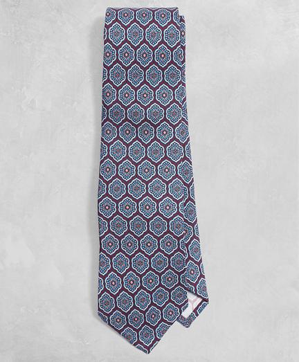 Brooks Brothers Golden Fleece Lotus Medallion Silk Tie