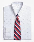 Brooks Brothers Men's Non-iron Slim Fit Stripe Pine Dress Shirt