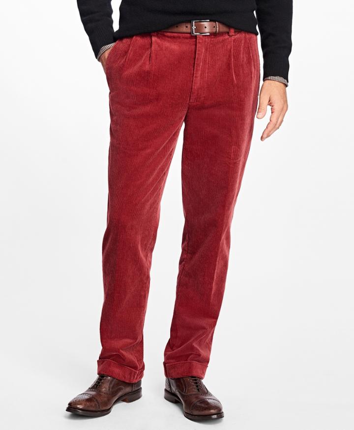 Brooks Brothers Men's Elliot Fit Wide Wale Stretch Corduroys