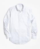 Brooks Brothers Men's Regent Fit Oxford Small Stripe Sport Shirt