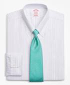 Brooks Brothers Men's Brookscool Regular Fit Classic-fit Dress Shirt, Non-iron Stripe
