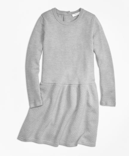 Brooks Brothers Merino Wool Long Sleeve Dress