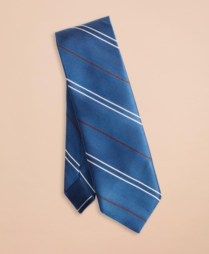 Brooks Brothers Men's Twill Stripe Silk Tie