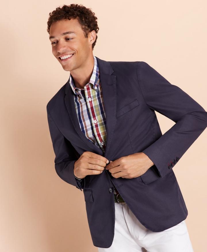 Brooks Brothers Men's Stretch Cotton Twill Sport Coat