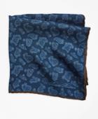 Brooks Brothers Men's Tossed Pine Reversible Pocket Square