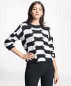 Brooks Brothers Twisted Cable-knit Stripe Sweater