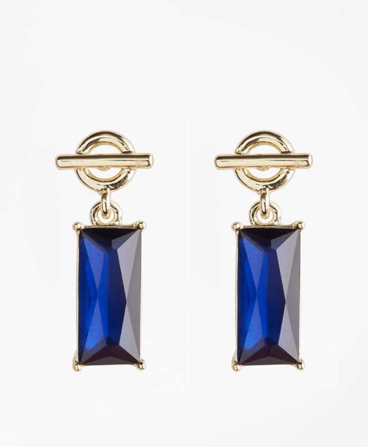 Brooks Brothers Women's Stone-drop Toggle Earrings