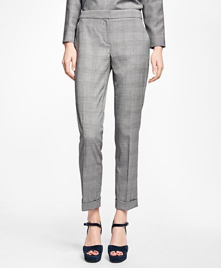 Brooks Brothers Wool-blend Glen Plaid Pants