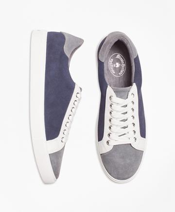 Brooks Brothers Color-block Suede Sneakers