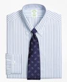 Brooks Brothers Milano Slim-fit Dress Shirt, Non-iron Triple Stripe