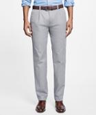 Brooks Brothers Milano Fit Supima Cotton Piece-dyed Pleat-front Chinos