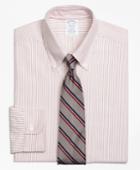Brooks Brothers Men's Original Polo Button-down Oxford Slim Fitted Dress Shirt, Stripe