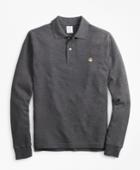 Brooks Brothers Men's Slim Fit Supima Long-sleeve Performance Polo Shirt-basic Colors