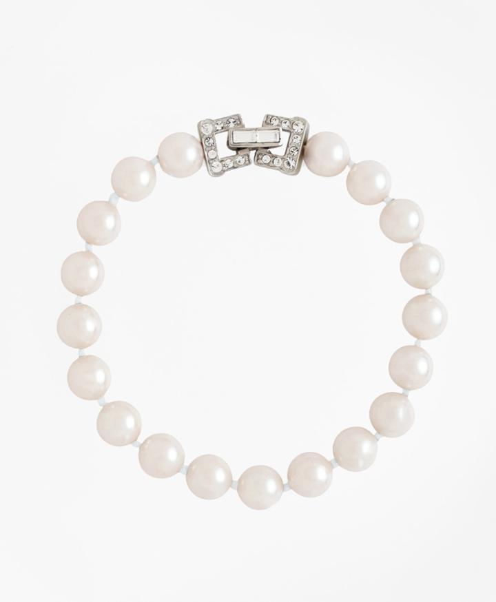 Brooks Brothers Women's Glass Pearl Bracelet