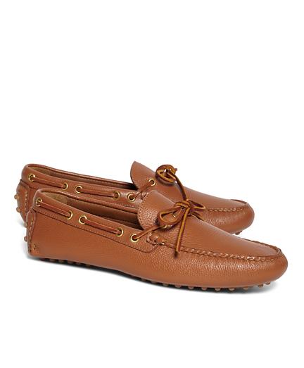 Brooks Brothers Tie Driving Moccasins