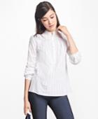 Brooks Brothers Women's Cotton Poets Blouse