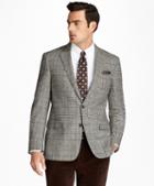 Brooks Brothers Regent Fit Black And White Plaid With Deco Sport Coat