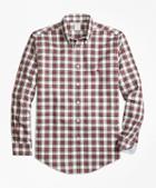 Brooks Brothers Non-iron Regent Fit Dress Stewart Tartan Sport Shirt