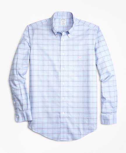 Brooks Brothers Non-iron Regent Fit Double-grid Check Sport Shirt