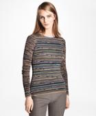 Brooks Brothers Striped Boatneck Sweater