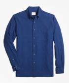 Brooks Brothers Men's Micro-gingham Cotton Dobby Sport Shirt