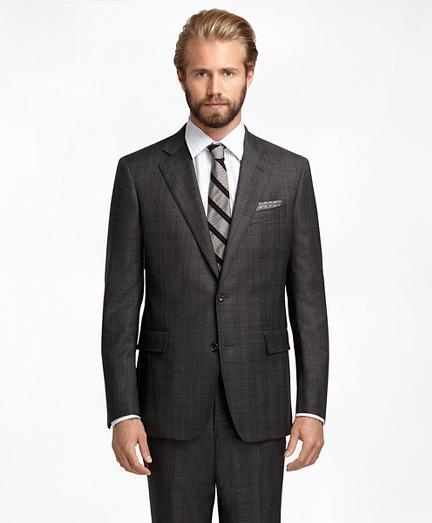 Brooks Brothers Regent Fit Saxxon Wool Plaid With Deco 1818 Suit