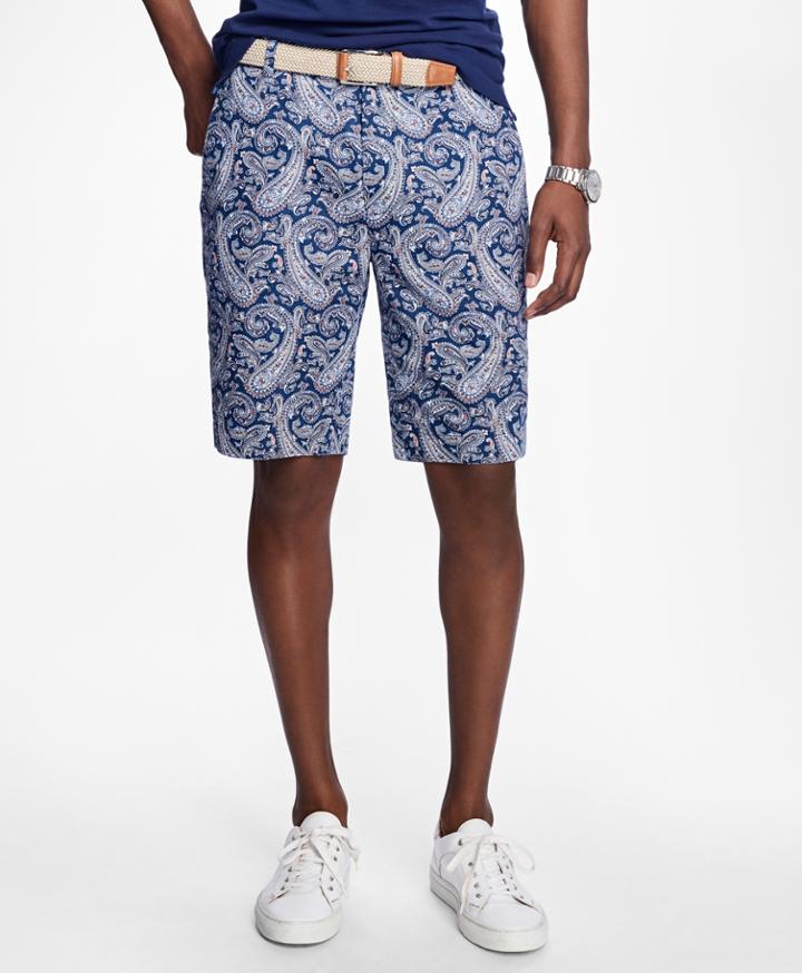 Brooks Brothers Men's Paisley Print Bermuda Shorts