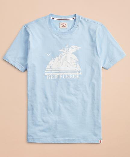 Brooks Brothers Tropical Red Fleece Graphic T-shirt