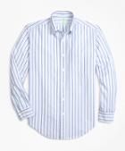Brooks Brothers Milano Fit Oxford Alternating Stripe Sport Shirt