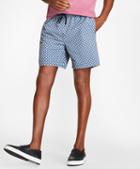 Brooks Brothers Montauk 6 Foulard Print Swim Trunks