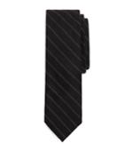 Brooks Brothers Men's Grey Wool Chalk Stripe Tie
