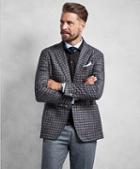 Brooks Brothers Golden Fleece Brown Multi-check Sport Coat