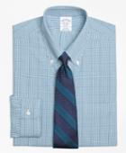 Brooks Brothers Men's Non-iron Slim Fit Gingham With Deco Dress Shirt