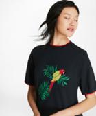 Brooks Brothers Shimmer Parrot Sweater