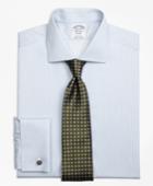 Brooks Brothers Men's Non-iron Slim Fit Framed Stripe French Cuff Dress Shirt