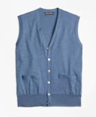 Brooks Brothers Men's Brookstech Merino Wool Button-front Vest