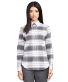 Brooks Brothers Women's Plaid Button-down Shirt