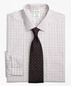Brooks Brothers Non-iron Milano Fit Triple Shadow Check Dress Shirt