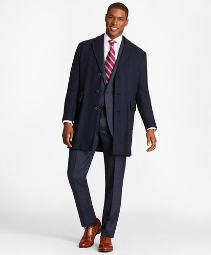 Brooks Brothers Basketweave Wool Supersoft Topcoat