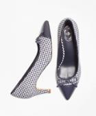 Brooks Brothers Gingham Point-toe Pumps