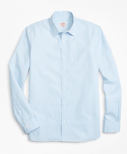 Brooks Brothers Striped Nine-to-nine Cotton Poplin Shirt
